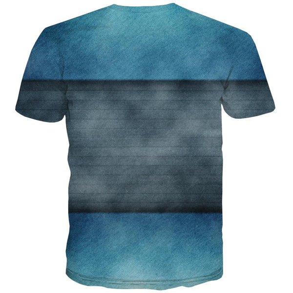 
blue-black gradient shirt Casual shirt 3D special texture men Cool art costume different
                