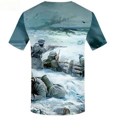 War T-shirt Men Russia T-shirts Graphic Military Tshirt Printed Character Tshirts Casual Snow T-shirts 3d Short Sleeve summer