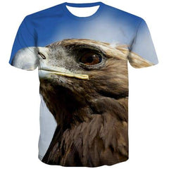 Eagle T-shirt Men Animal T shirts Funny Hip Hop Tshirt Anime Harajuku T-shirts Graphic Street Tshirts Novelty Short Sleeve - KYKU