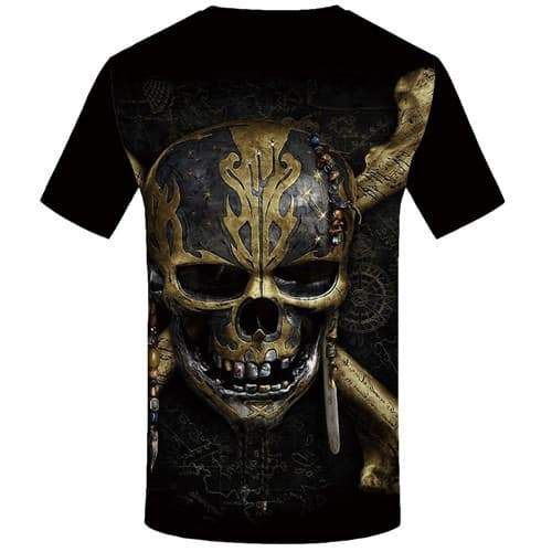 
Skull T shirts Men Metal Tshirt Printed Black Tshirts Cool Mechanical Tshirt Anime Gothic Tshirts Novelty Short Sleeve T shirts - KYKU
                
