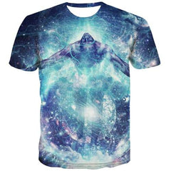 Anime T shirts Men Terror T-shirts 3d Flower Tshirts Cool Novel T-shirts Graphic Funny Tshirt Printed Short Sleeve Hip hop - KYKU