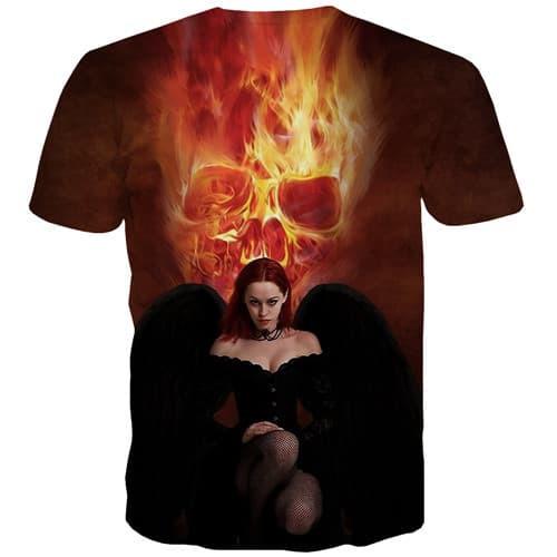 
Flame T-shirt Men Anime T-shirts 3d Sulcan Shirt Print Funny T shirts Funny Short Sleeve summer Men women Tee Slim Sport - KYKU
                