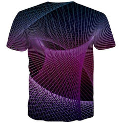 Dizziness T-shirt Men Geometric Tshirts Casual Psychedelic T shirts Funny Element Tshirt Anime Punk Rock Tshirt Printed - KYKU