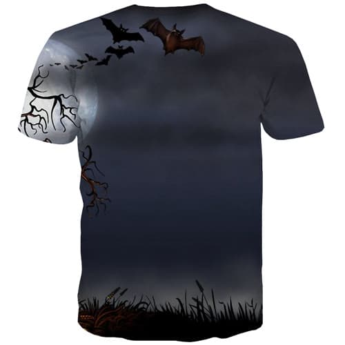 
Halloween T-shirt Men Moon T-shirts 3d Tree Tshirt Anime Bat Shirt Print Gothic Tshirts Casual Short Sleeve summer Unisex Tops - KYKU
                