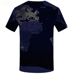 World Map T shirts Men Blue T-shirts 3d Harajuku Tshirt Printed Short Sleeve Full Print Men women Tee O-neck O-Neck