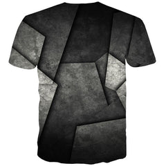 Black irregular 3D texture shirt special texture Casual different men art costume Casual