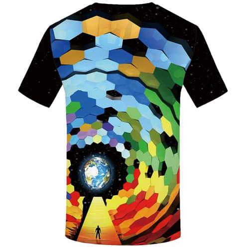
Colorful T-shirt Men Galaxy Space T-shirts 3d Earth T shirts Funny Psychedelic Tshirts Cool Cartoon Shirt Print Short Sleeve - KYKU
                