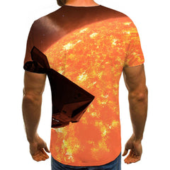 t shirt Airship air ship Novelty 3D shirt art costume flying ship men Casual