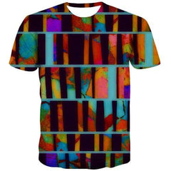 Psychedelic T shirts Men Tree Tshirt Printed Graffiti Shirt Print Black Tshirts Cool Gothic Tshirts Novelty Short Sleeve - KYKU