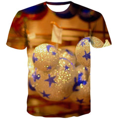 christmas tree decoration shirt festival tee shirt art costume Christmas Cool men