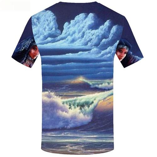 
Indians T-shirt Men Beauty Tshirt Printed Cloud Shirt Print Mountain Tshirts Casual Short Sleeve summer Mens Tee Top Slim O-Neck
                