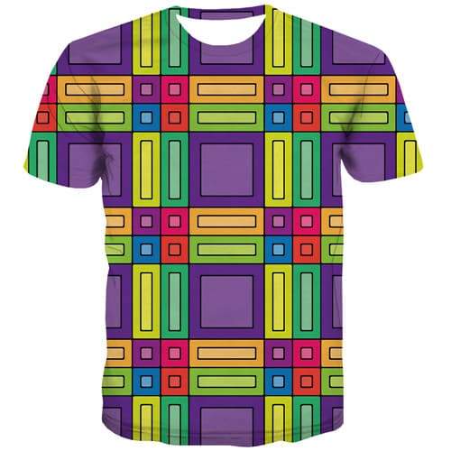 
Psychedelic T-shirt Men Cartoon T shirts Funny Geometric Tshirts Novelty Colorful T-shirts 3d Harajuku Shirt Print Short Sleeve - KYKU
                